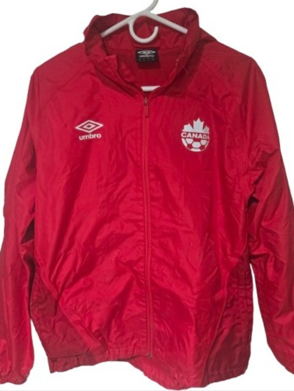 Umbro Canada Red Soccer Windbreaker Jacket
